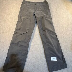 Kuhl Splash Roll Up Hiking Pants Womens 4 Regular Gray Outdoor Trekking Straight